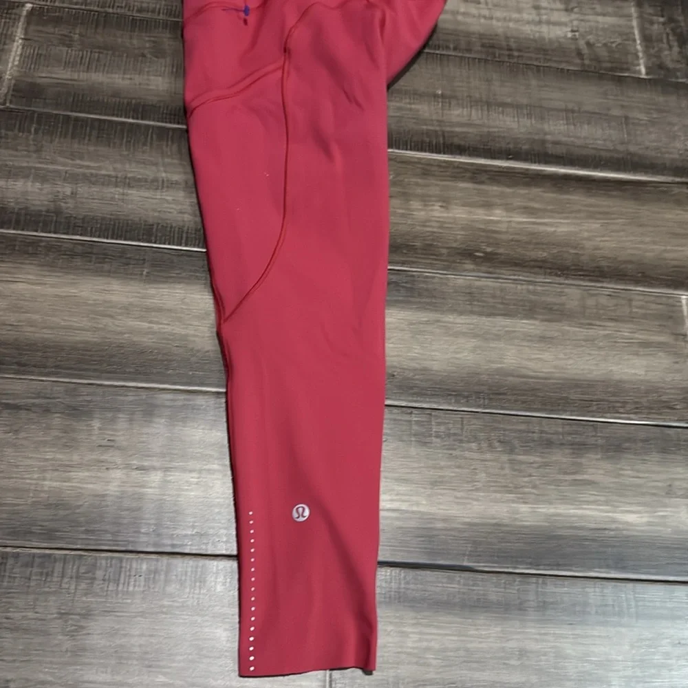 Euc Lululemon Fast & Free Crop II *Nulux 19